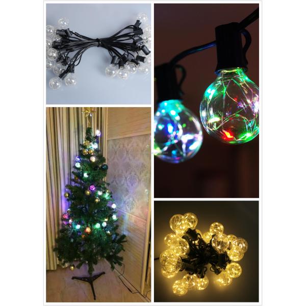 12ft 12 bulbs RGB globe string lights led copper wire string lights Christmas decoration fairy lights