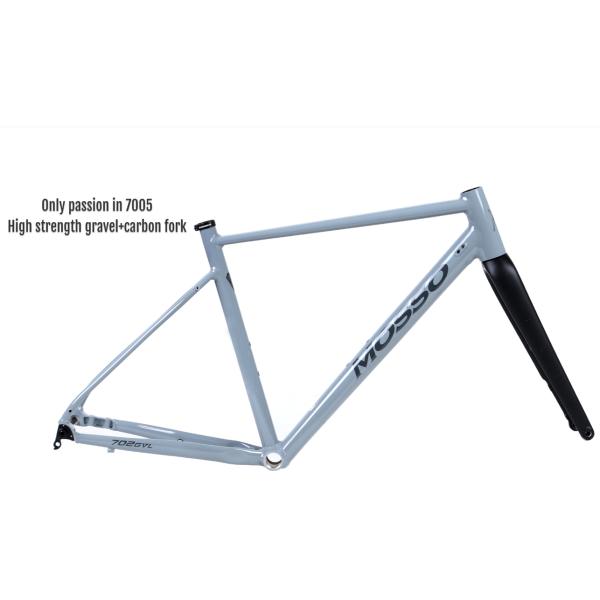 Wide Tire Stock Gravel Bike Frame 700x45c Lightweight Beach Bicycle