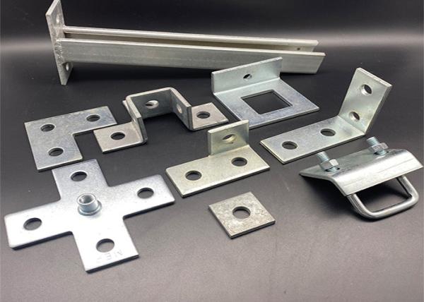 Pregalvanized Slotted Flat Plate Custom Unistrut Fitting Brackets
