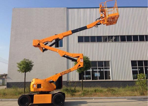 12M Articulated Boom Cherry Picker Truck for 7.6M Max Horizontal Reach Aerial Operation