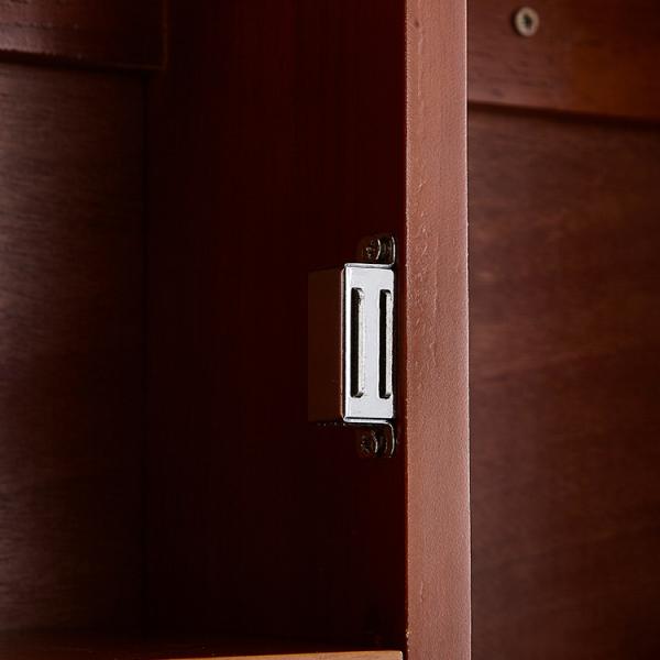 Древесина съемного зеркала макияжа Bathroom вешалки 3mm толстого резиновая