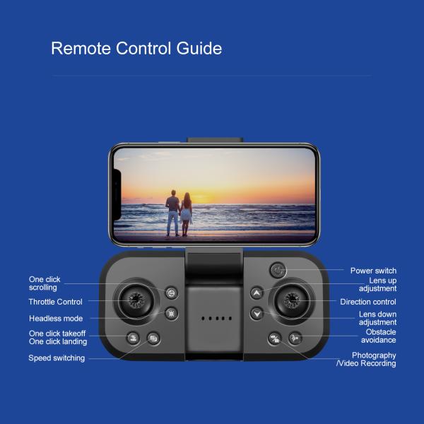 S180 Rc Brushless Drone HD Electrical Adjustment Aerial Photography Wifi Optical Flow Plastic 4 Axis Obstacle Avoidance