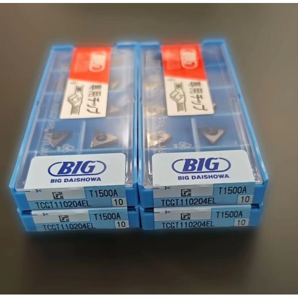 BIG TCGT110204EL PVD Coated Carbide Turning Insert with EL Chipbreaker and R0.4 Corner Radius for Precision CNC Turning Carbide inserts