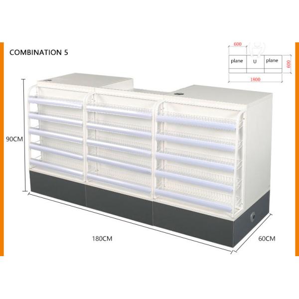 Wooden Chinese Pharmacy Store Display Cashier Drug Shelf Multi Functional Bar Counter