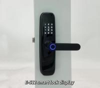 OEM E-512 Tuya Password Biométrica Impressão digital digital Porta Wifi Fechadura de porta digital inteligente