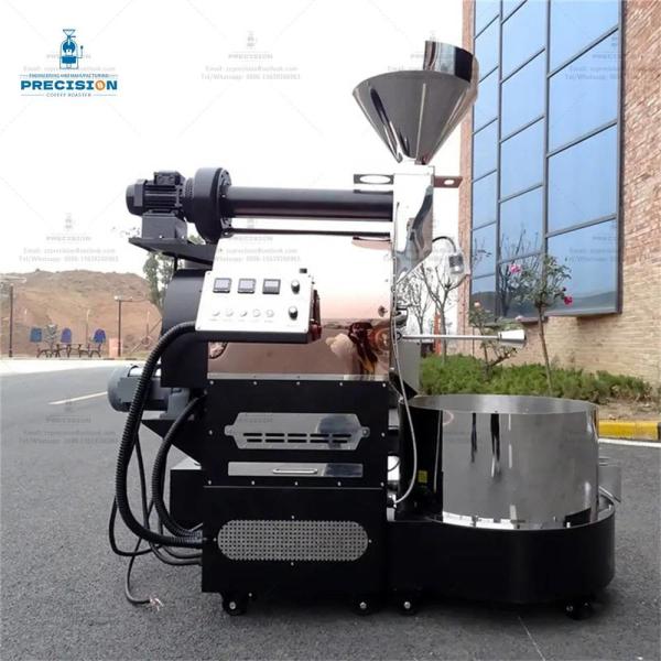 Máquina de torrefação de grãos de café de aço inoxidável de alta eficiência