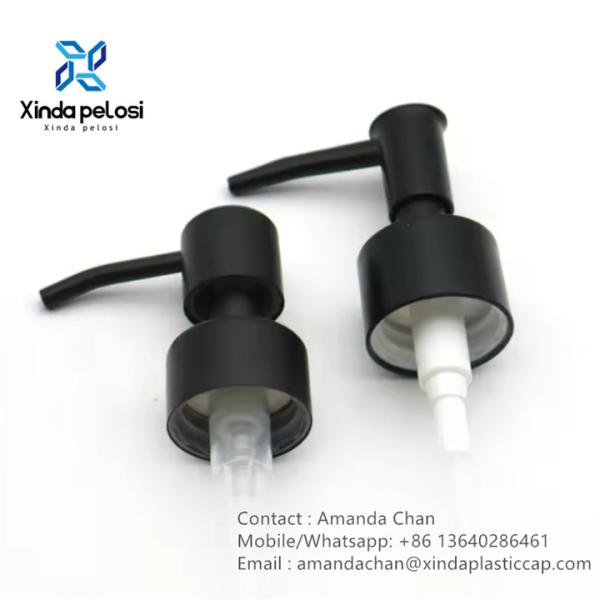 Мыломатериал Масляный насос Шампуновый насос Черно-белый Пластиковый лосьонный насос С клипом