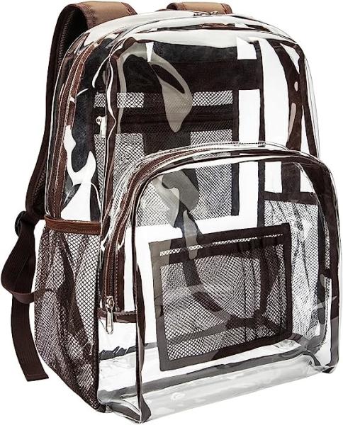 Transparent Clear Backpack See Through Security Clear Backpack Heavy Duty Backpack For Work
