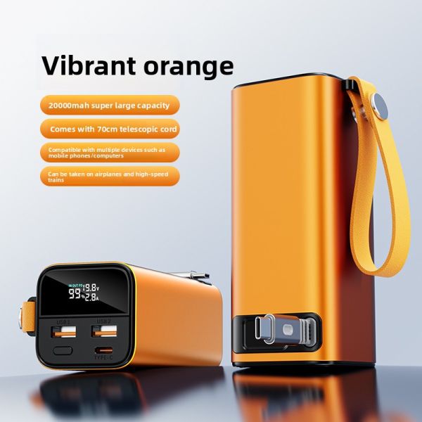Aluminum Alloy Laptop Power Bank 20000mah High Capacity 100W USB Battery Chargers