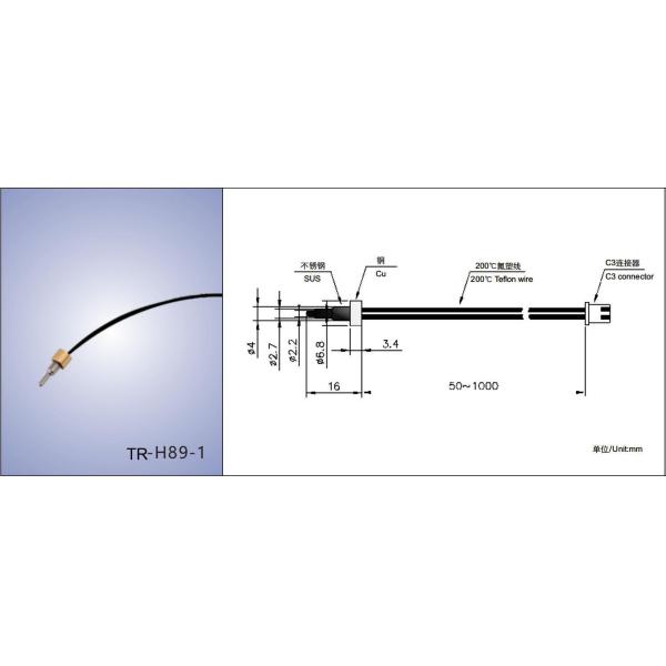 Water Heater Bullet Probe NTC Temperature Sensors High Sensitive Immersion Type
