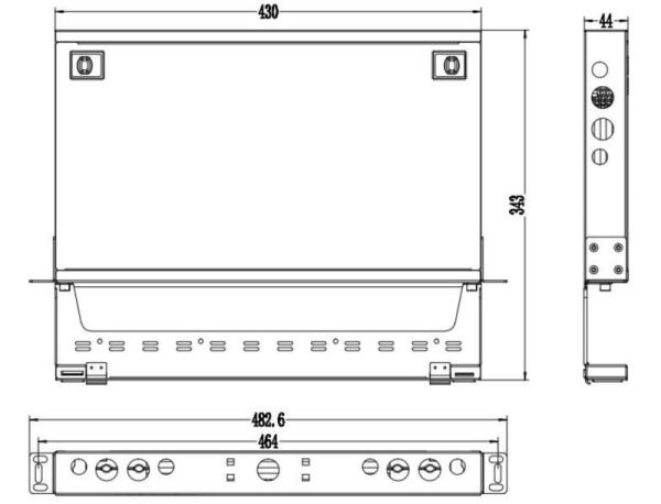 FTTH FTTX 12/24 Fiber Mtp/Mpo Cassettes 8 Port Patch Panel for SM/OM3/OM4 Fiber Networks