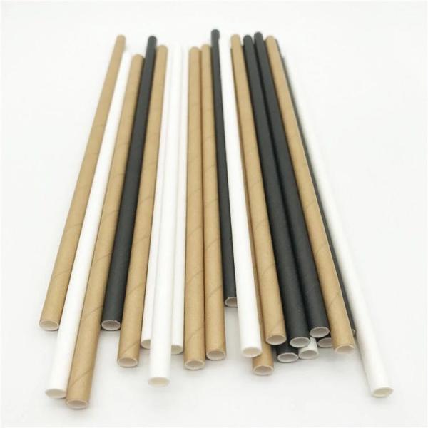 12mm 4 plys Paper Straws for Bubble Tea Drinking Customized Logo Customizable Design