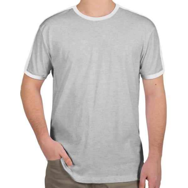 Men Long Line Round Neck Short Sleeve 180gsm Blank T Shirts Smart Casual