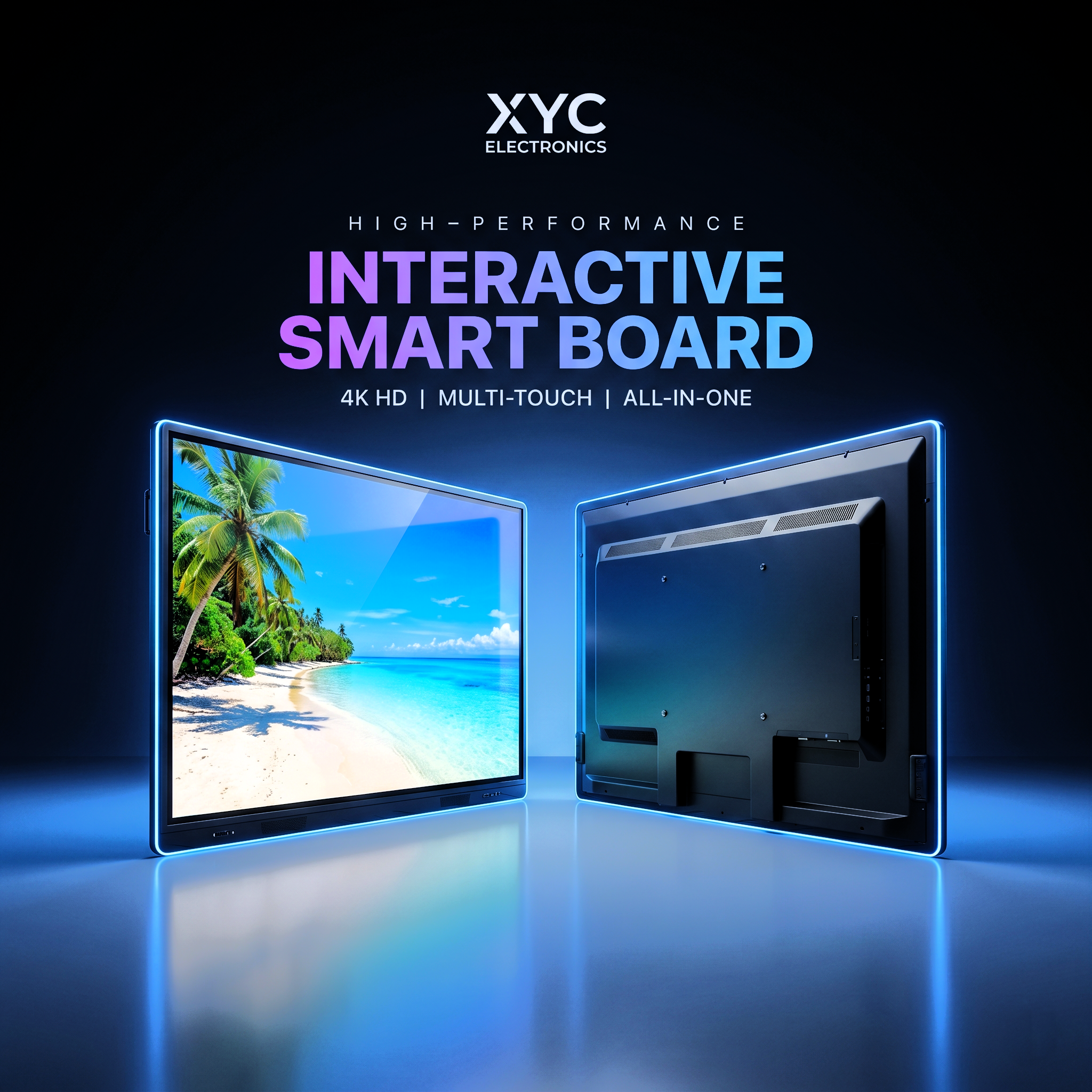 Wholesale Bulk 86 Inch 4K UHD Interactive Smartboard IFPD Android 15 Windows Dual OS 16GB RAM 256GB Storage 40-Point Touch AI Camera Zero Bonding Flat Panel Electronic Whiteboard