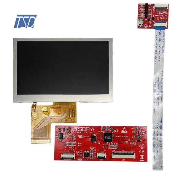 UART 4,3 relação capacitiva da tela HMI do protocolo 480x272 Lcd com CTP