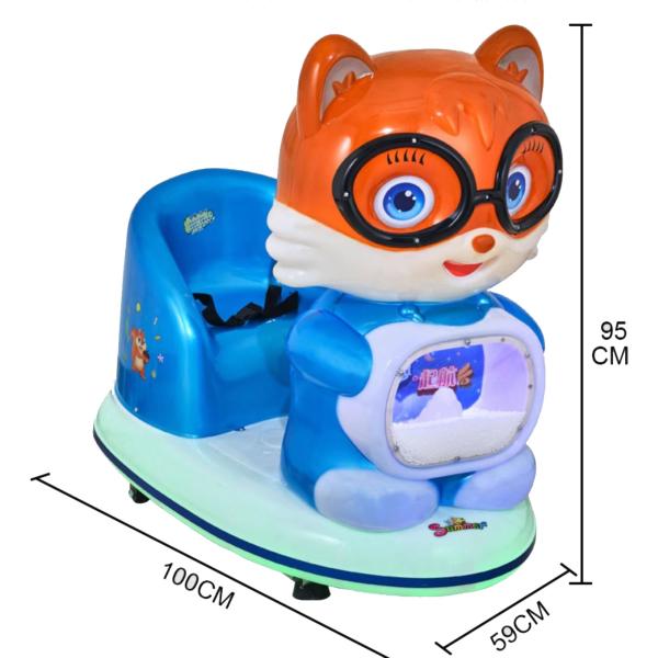 Coin-operated children's game machine shake truck commercial new children's electronic music glasses squirrel swing mach