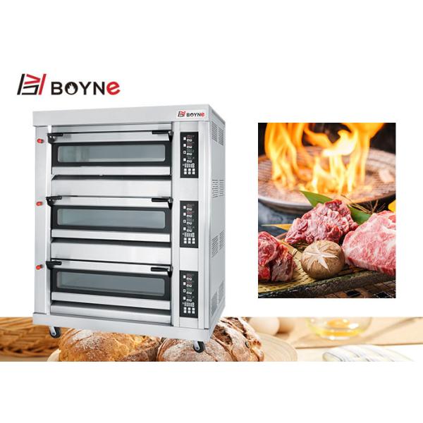 Heavy Duty Deck Baking Oven One Deck Two Trays Gas Oven For Bakery