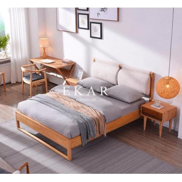 European Replica Furniture Oak Solid Wood Simple King Size Bed Alibaba