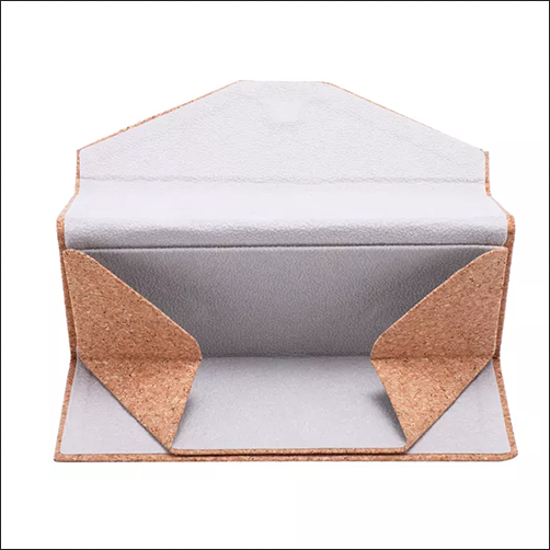 Paperboard Vintage Leather Glasses Case Foldable Resit Compression