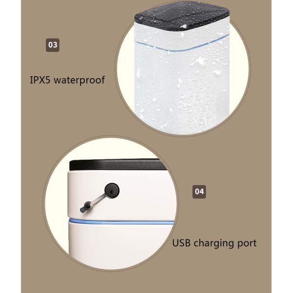 Slim Smart Trash Can Self Seal Smart Food Waste Bin Self-changing Smart Trash Can