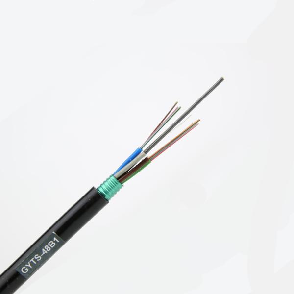 Armored Gyts Fiber Optic Cable , Aerial 24 Strand Fiber Optic Cable