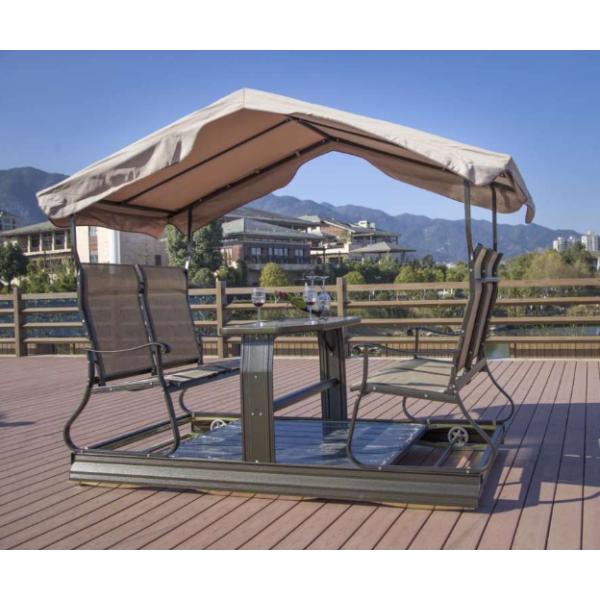 Chaise suspendue extérieure familiale avec couleur de coussin personnalisée et tente anti-moustiques