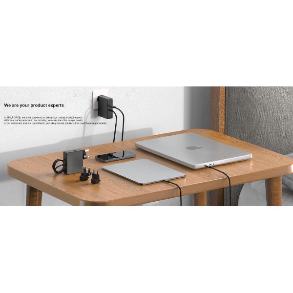 100W USB C PD Desktop Charger With Extension Cord And Detachable UK EU US Plug