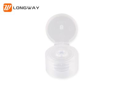 White Plastic Flip Top Caps , Flip Top Lids For Bottles Customized Logo Printing