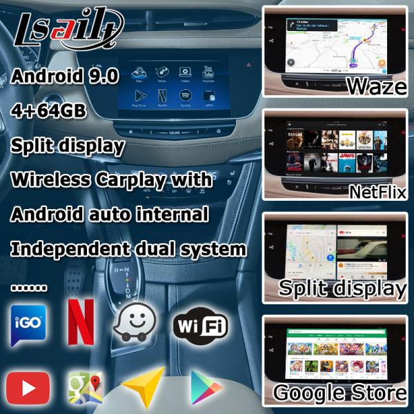 Коробки навигации андроида GPS интерфейс беспроводной carplay автоматической видео- для видео Кадиллака XT5