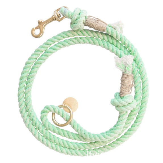 Поводок собаки веревочки хлопка 5 FT Handmade заплетенный для небольших собак и кошек