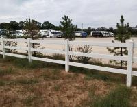 Clôture à cheval en PVC à 3 rails en plastique stable