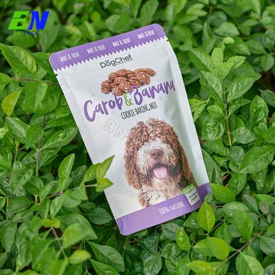 Dog Treats Stand Up Packaging Customized Kraft Paper Zipper Bag