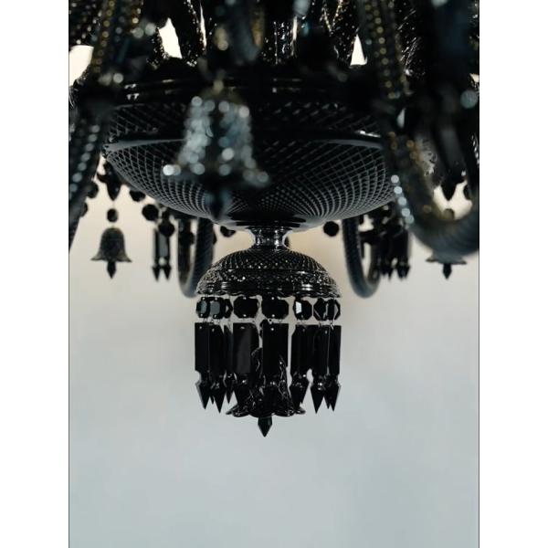 Trending Chandelier Lamps Black Smoke Candle Modern Unique Crystal Chandeliers For Dining Room