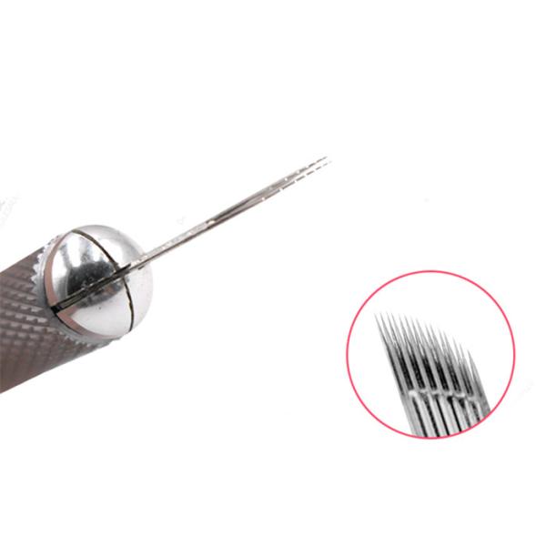 Eyebrow Tattoo Shading Needles Stainless Steel With 1Row , 2Row , 3Row Model