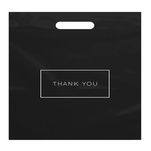 Die Cut LDPE 2.35mils Handles Shopping Bags SQP For Merchandise Gifts