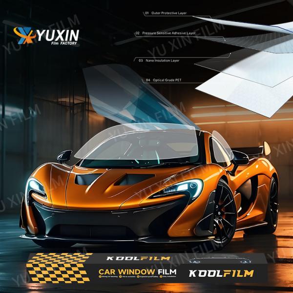 2mil Thickness Nano Ceramic Film For Car 80% 50% 35% 15% 5% VLT Automotive Anti UV Film