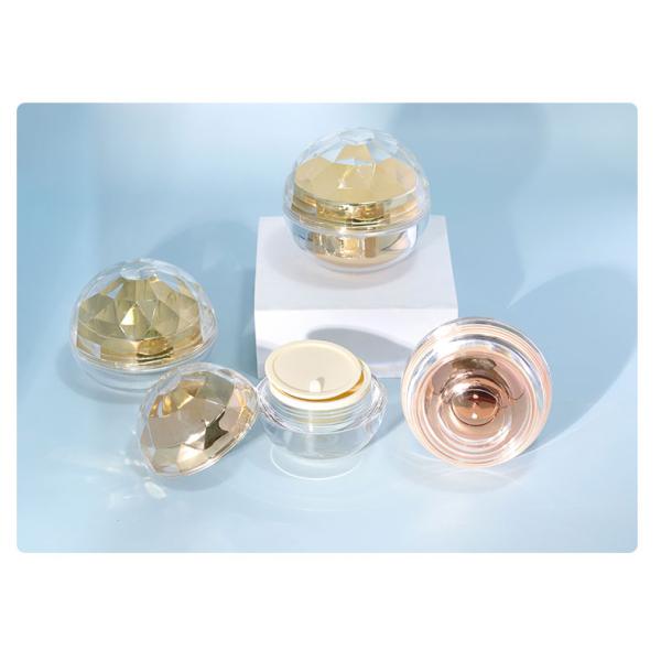 Des pots de crème pour le visage de luxe 15g 20g 30g 50g Des pots cosmétiques en plastique pour le sérum de soins de la peau
