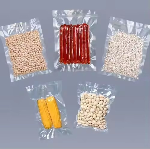 Home Storage Transparent Nylon Plastic Food Vacuum Bags For Packaging Sweet Corn Fruit