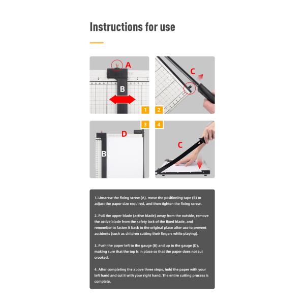 Prise en charge de la personnalisation du découpage de papier en acier A4 Zequan