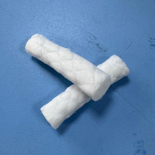 Highly Absorbent 100% Cotton Braided Dental Cotton Rolls For Orthodontic Brace