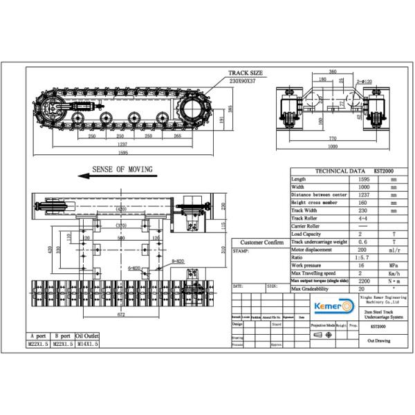 Engine Power Online Shopping Down-Hole Drilling Rig Crawler Tracked Undercarriage