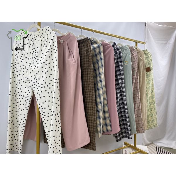 Second Hand Women's Wide Leg Casual Slim Fit Mixed Fit Slimming Versatile Design