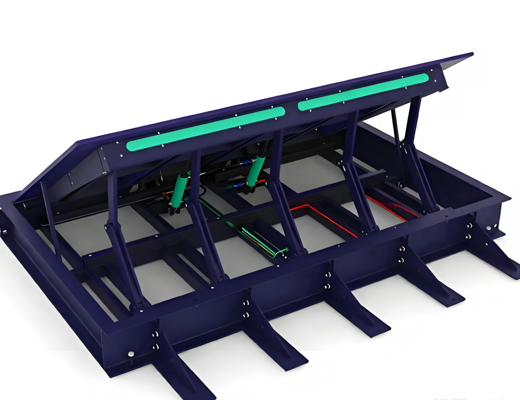 220V Hydraulic Automatic Road Blocker System Surface Mounted OEM