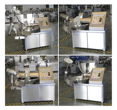 80L Automatic Commercial Bowl Cutter And Chopper For Meat Vegetables And Sausage Making