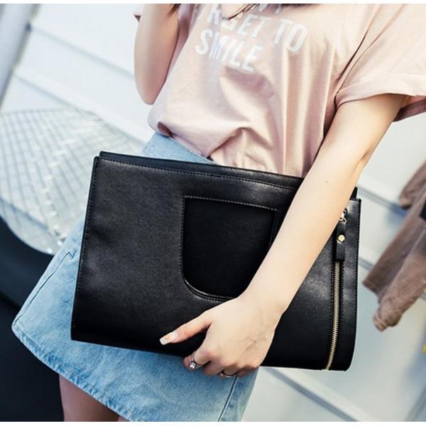 2016 new leather handbag lady leather clutch evening bags