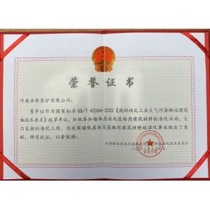 Henan Ruiyao Intelligent Environmental Protection Co., Ltd Certificaciones