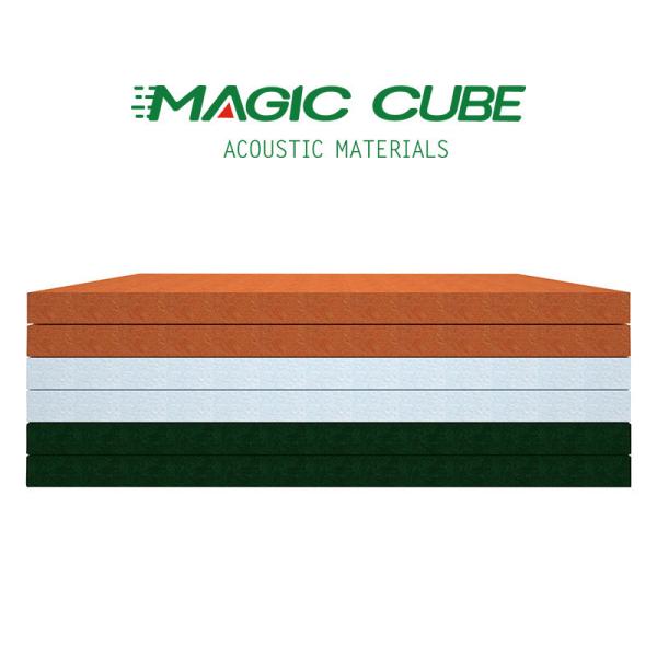 Eco Friendly Polyester Fiber Acoustic Panel Heat Insulation For Gyms