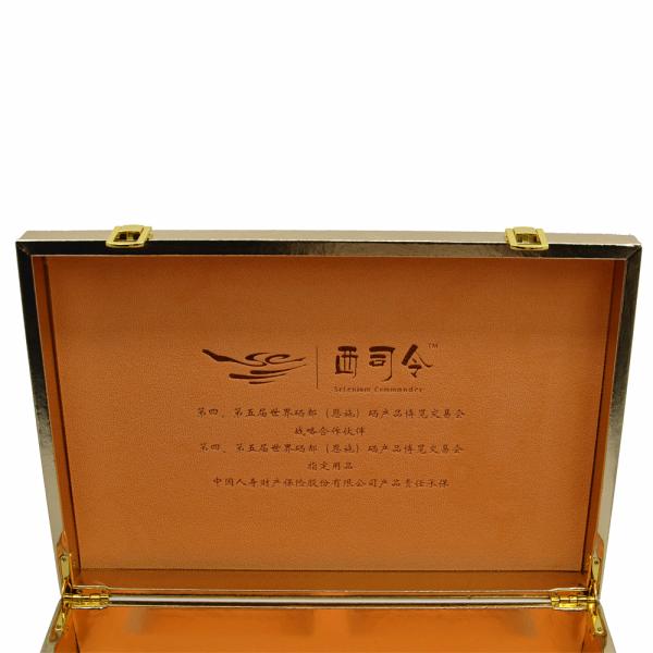 MDF Luxury Wooden Jewellery Boxes 230g Customized Handle Health Care Package