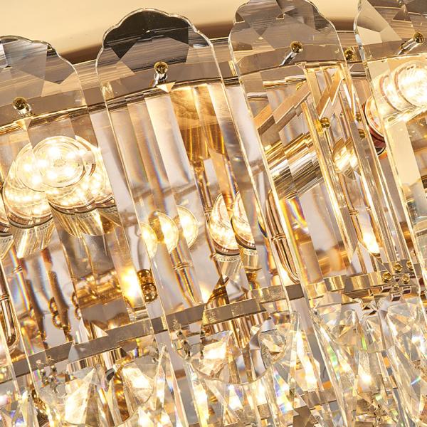 Luxury Led Ceiling Chandelier For Living Room Big Crystal Lamp ceiling light fixture(WH-CA-67)
