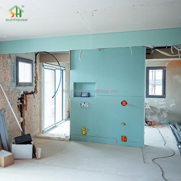 9.5mm MR Gypsum Board 1220×2440mm Lightweight влаг Resistant Drywall Panel Stable Quality Wholesale